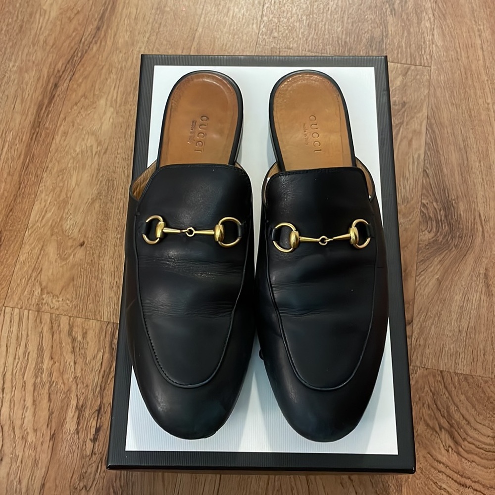 GUCCI PRINCETOWN LEATHER SLIPPER